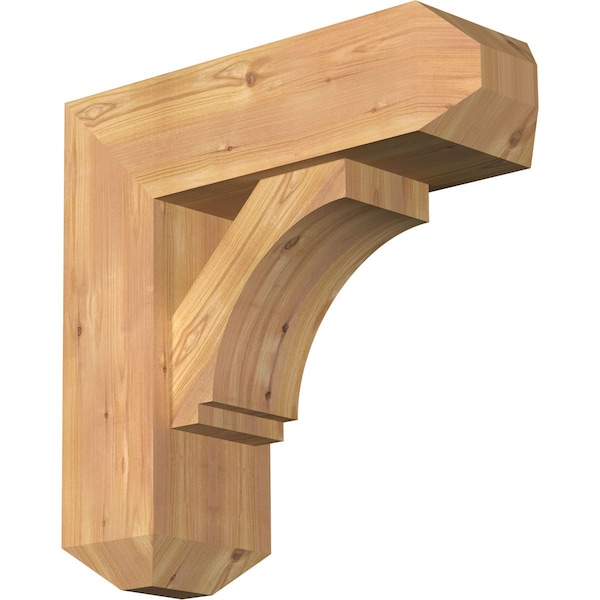 Ekena Millwork Imperial Craftsman Smooth Bracket w/ Offset Brace, Western Red Cedar, 7 1/2"W x 22"D x 22"H BKT0806X22X22IMP04SWR - main